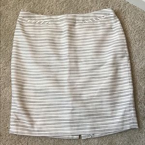 Halogen White/Black Pencil Skirt